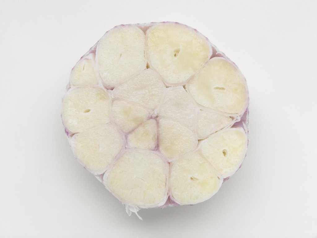 Tofu, ginger + garlic soup w/ beans